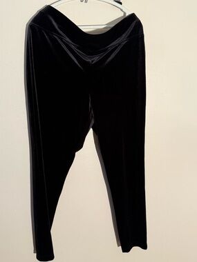 INC International Concepts Black Velvet Leggings - XX Large